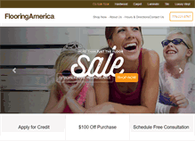 Tablet Screenshot of lonniesflooringamerica.com